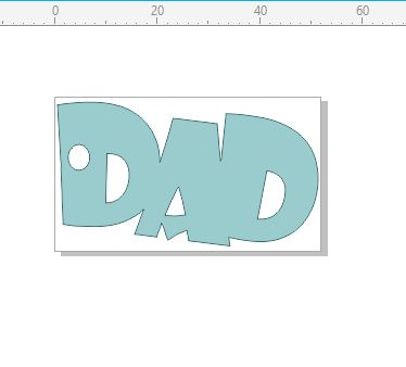 DAD  tag 52 x 30 mm Pack of 10